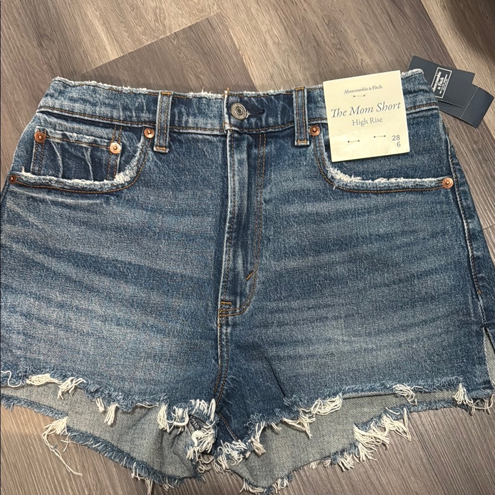 Abercrombie & Fitch Women's Blue Denim Shorts